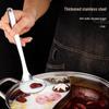 304 Stainless Steel Large Long-Handled Ladle - Deep Slotted Spoon for Hot Pot, Soup, & Porridge.