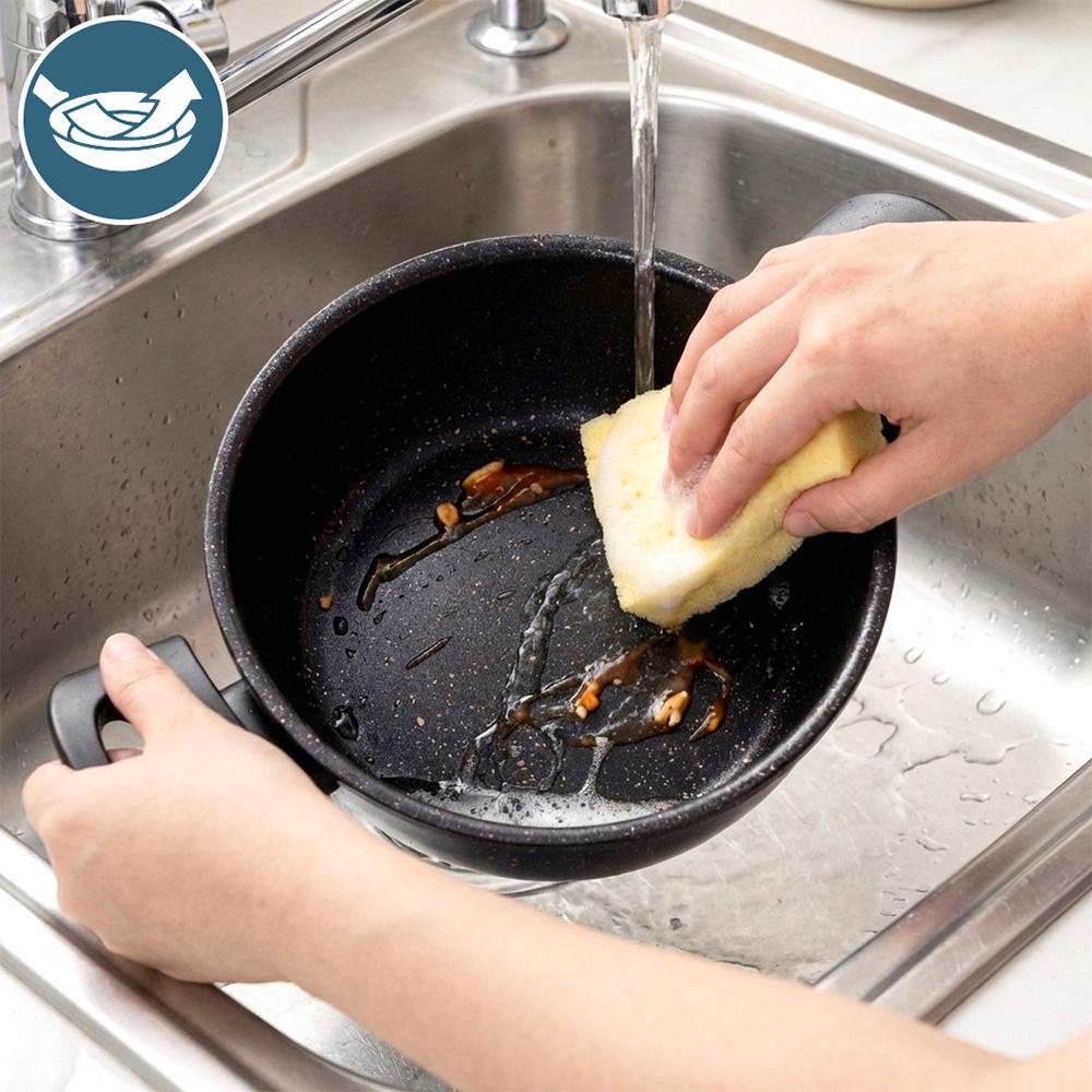 Non-stick Granite Pot for Cooking Stewing Basic 16 Cm 1.2L