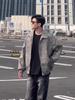 Men's Retro PU Leather Rivet Baseball Jacket - Meilade Spring & Autumn Style Couple Outerwear.
