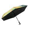 Retractable handle Manual oil painting umbrella Folding portable umbrella Advanced sense weather and rain parasol Umbrella batch
