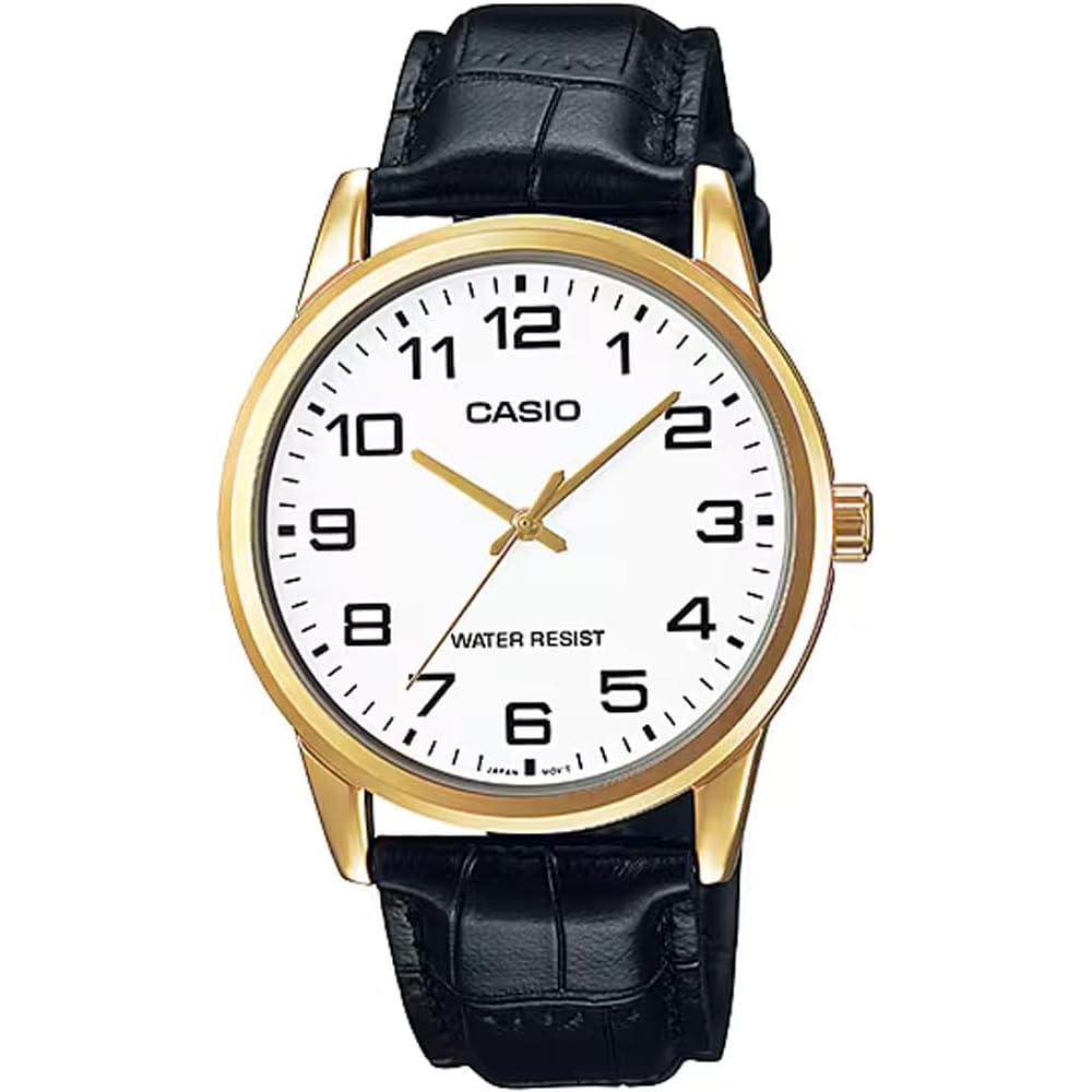 Casio MTP-V001GL-7B Analog Quartz Men s Watch Gold White Simple Packaging