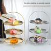 JNL 3-Tier Gold Stainless Steel Serving Stand