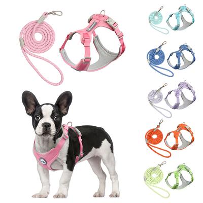 Walking Dog Harnesses Set With Leashes Pet Dog Cat Gifts Vest For Small Medium Large Dogs Rope Set Outdoor Training Pet Supplies