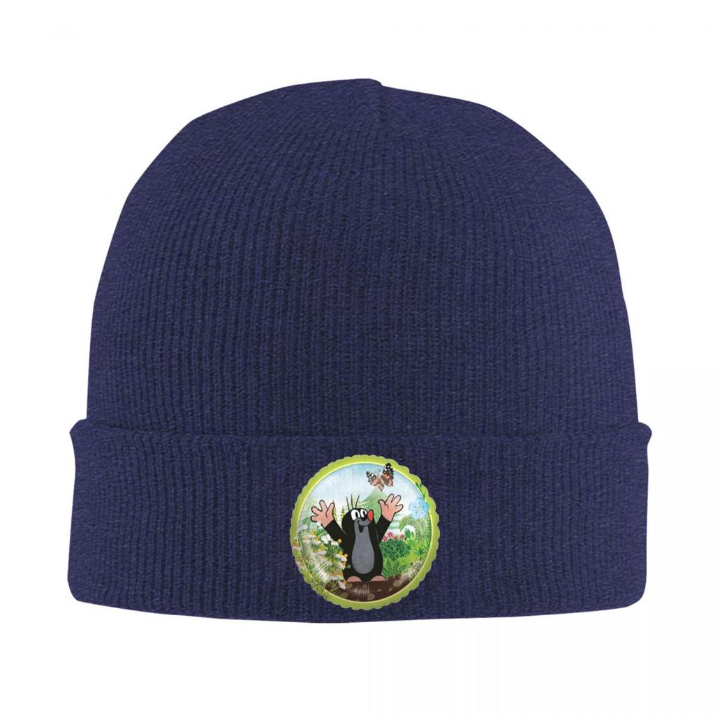 Mole Happy Krtek Warm Knitted Cap Winter Knit Bonnet Hat Skullies Beanies Hip Hop Caps for Unisex