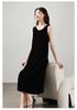 100% Mulberry Silk Velvet Vest Dress