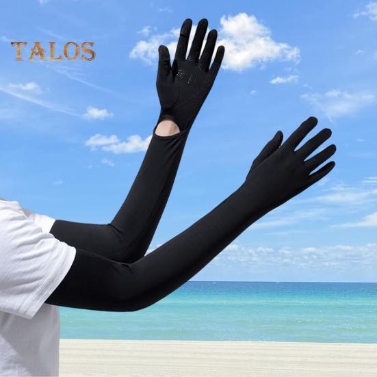 Женские длинные перчатки с защитой от ультрафиолета, перчатки с закрытыми пальцами, охлаждающие перчатки для рук, летние перчатки для вождения, занятий спортом на открытом воздухе, велоспорта