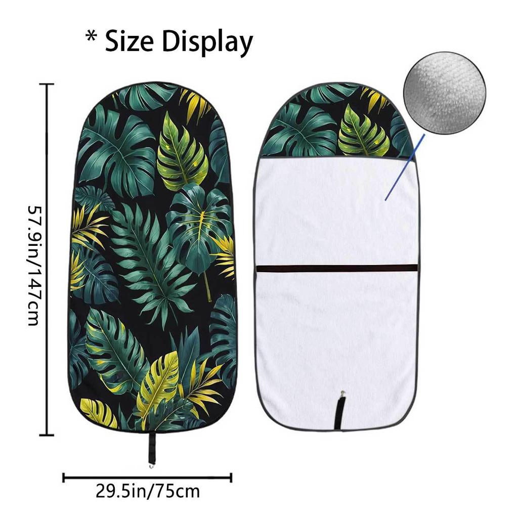 Universal Car Front Seat Leaf Towel Cover - Ideal for Gym & All-Season Use