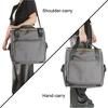 Portable Record Album Storage Travel Organizer Bag Albums Storage Carrying Bag With Divider for Travel Collection