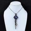 Lapis Lazuli Gemstone Pendant Copper Wire Wrapped Pendant Lapis Lazuli Jewelry Handmade Pendant Copper Designer Jewelry Key Pendant For Gift