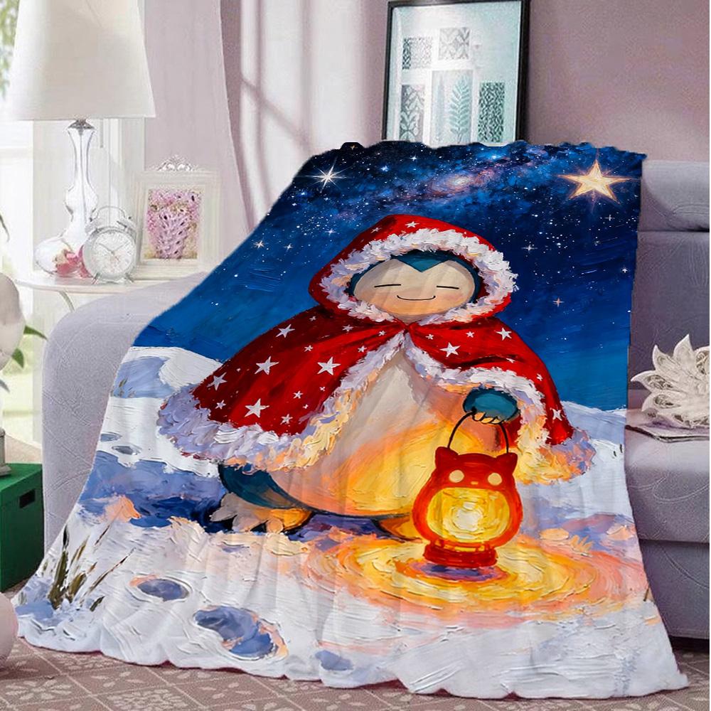 Home and Decoration Cute Fashion New Throw Blankets for Beds/sofa S-snorlax Blanket for Camping Christmas Blanket Best Gifts