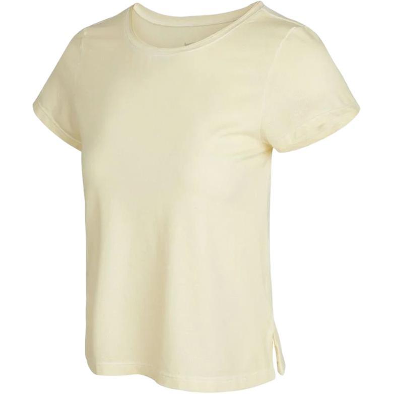 (WMNS) Nike Yoga Dri-FIT Training Side Quick Dry Short Sleeve Yellow Women s DA0800-761 XS