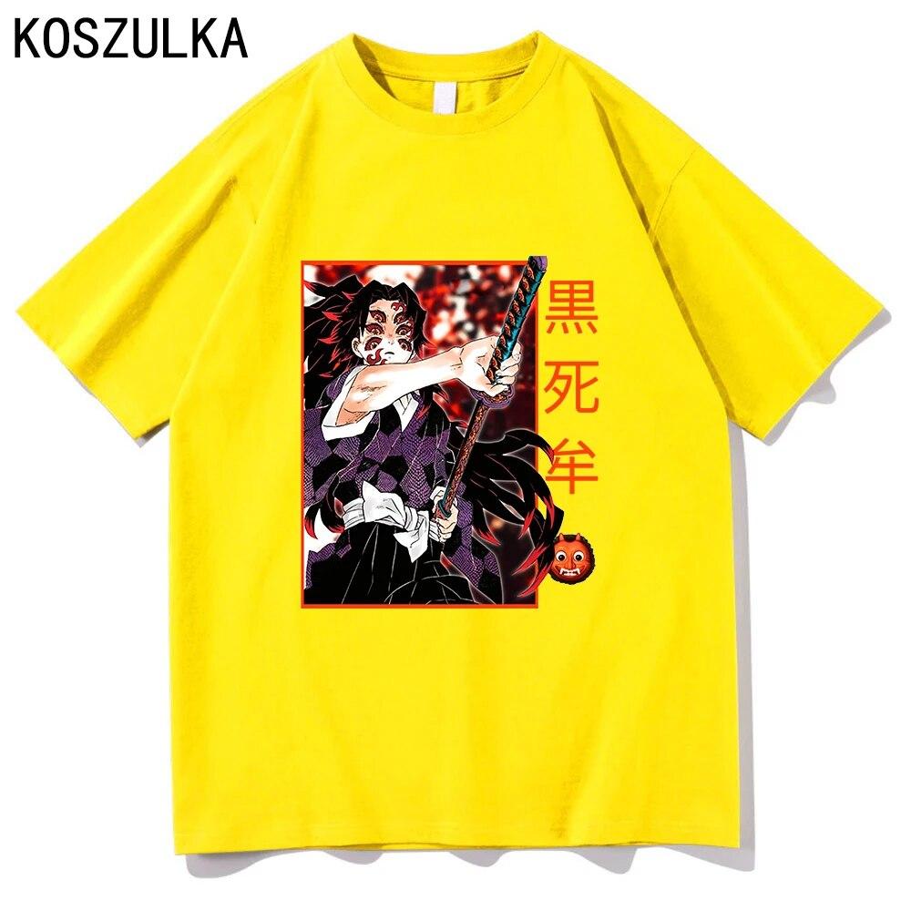 Demon Slayer Muichiro Tokito T-shirt Cotton Tee Shirt Summer T Shirts Kokushibo Clothes Sudaderas Unisex/women Hip Hop Sweatshirts Unisex