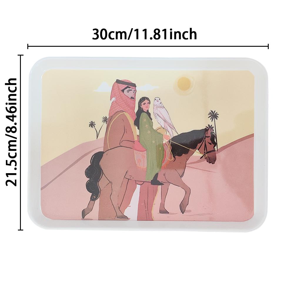 

Bathroom Vanity Storage Tray for Countertop Melamine Plastic Organizer Tray for Dresser Tops, Toilet, Perfume Small Decorative