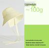Women's Wide Brim Anti-UV Sun Hat with Ribbon & Ponytail Slot