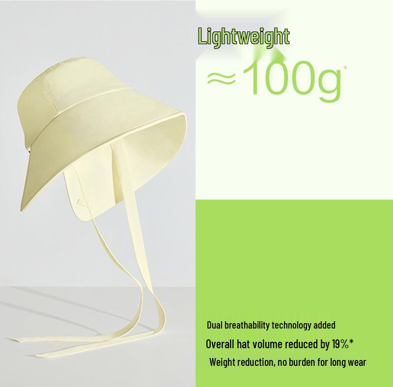 Women's Wide Brim Anti-UV Sun Hat with Ribbon & Ponytail Slot