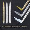 Artist Painting Illustration Metallic Crafts Markers Pens 3pcs Gold Silver White Large Capacity Acrylic Markers Highlighter Set
