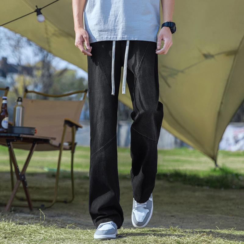 JYL Новый мини-джинсы мужские широкие американские тройной ретро ретро мода S