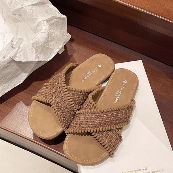 Fashion Shoes Slippers Casual Summer Clogs Woman Slides Luxury Soft Beach  Shoes Women Ladies' Slippers Luxury Slides Shale Female Beach