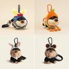 Keychain Puppy Bee Cute Cartoon Girl Decorative Backpack Hanging Plush Gift Doll