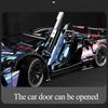 1314PCS Black Purple Lamborghinised Sian Sport Car Building Blocks Assemble Racing Vehicle Bricks Toys Birthday Gift For Kid Boy