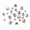 50 Pcs Stainless Steel Crescent Buckle Positioning Beads for Bracelets
