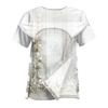Camicia Colorata Manica Corta Post-operatoria da Donna con Zip sulla Spalla e Chiusura Laterale.
