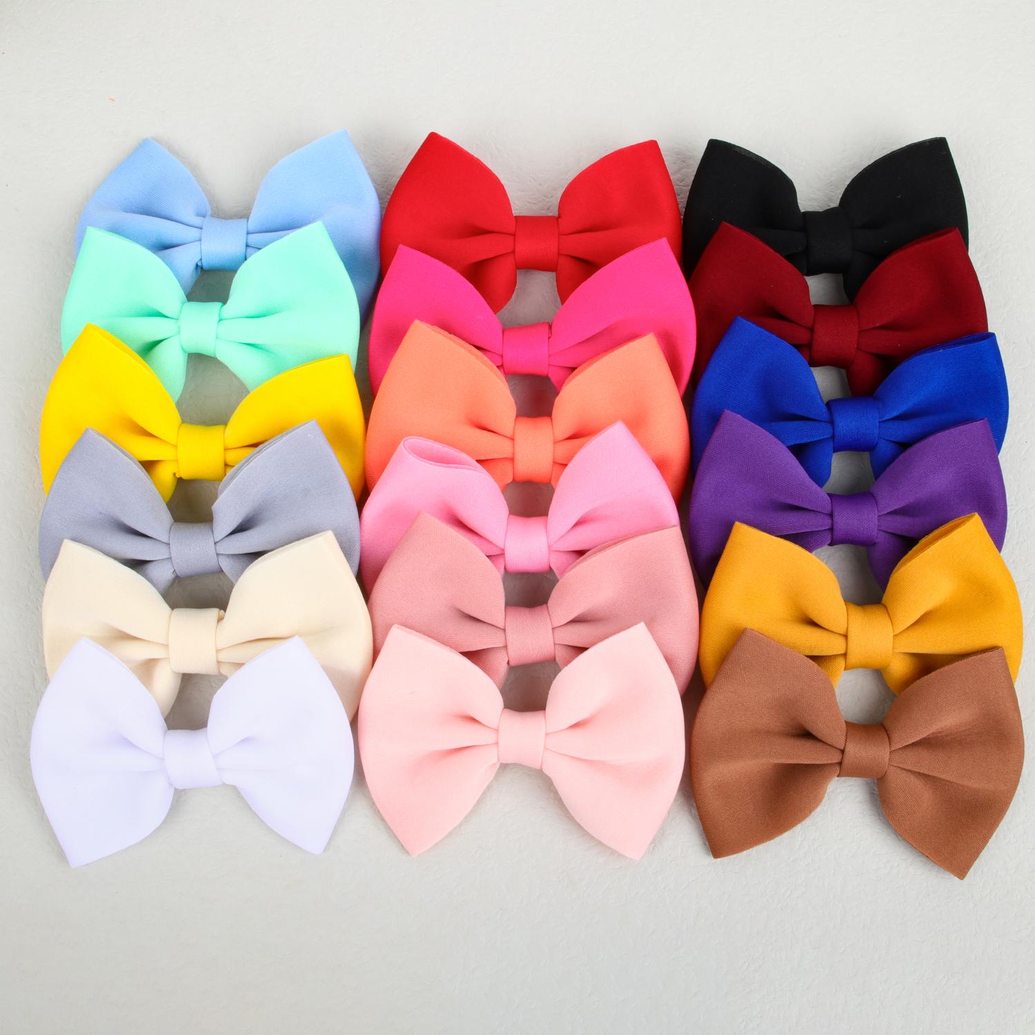 

3pcs Fabric Hair Bows with Clips For Girls 5inch Large Bows Hairpins Barrettes Hair Clips Kids Children Hair Acesssories