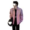 Korean Style Men's Vintage American Leather Biker Jacket - High-End Short for Spring & Autumn