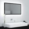 Day and Night - Day and Night LED Bathroom Mirror Black Acrylic 80x8.5x37 Cm