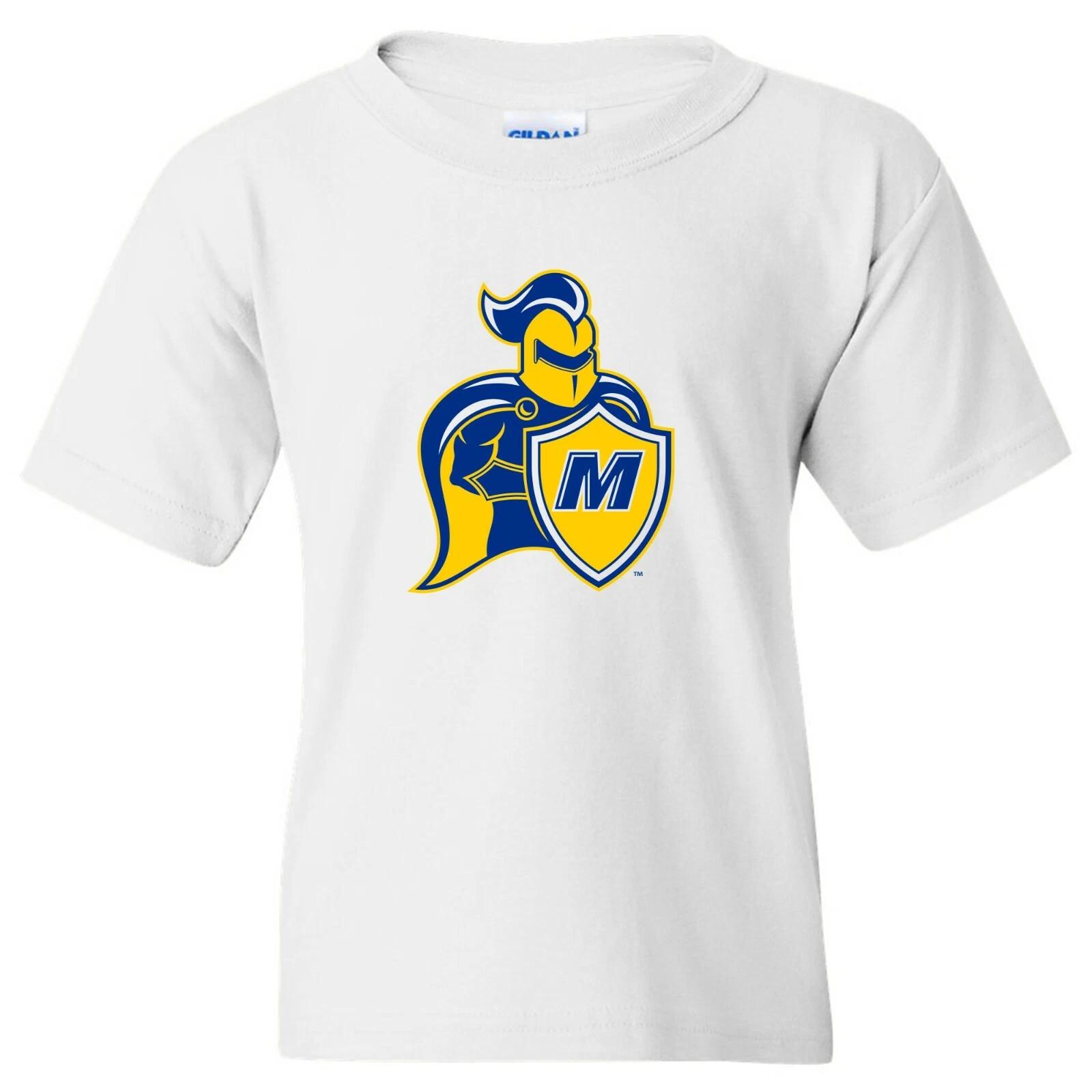 Madonna University Crusaders Primary Logo Youth T-Shirt - White L