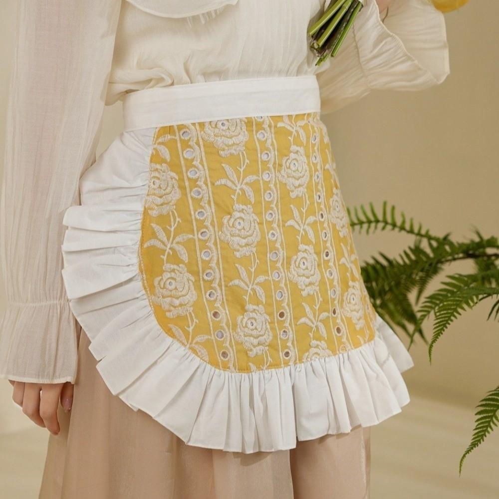 Exquisite Bistro Apron Elegant Waitress Apron Portable Waist Apron  Kitchen
