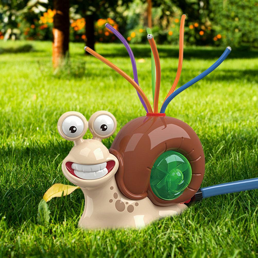 Cartoon Snail Water Sprinkler Summer Garden Lawns Water Toys Spray Water Toys for Boys Girls Summer Backyard Lawn Pool Party Fun