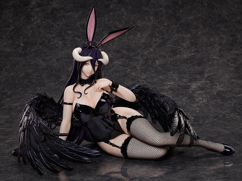 Plastová malovaná hotová figurka Overlord Albedo Black Bunny Ver. 1/4