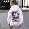 Women's Gothic Harajuku Hoodie - Plus Size Letter Print Sweatshirt
