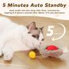 Interactive Cat Toy Fur Ball Auto Rolling Balls Pet Cats Teaser Automatic Electric Smart Game Plush Toys Stimulator Training