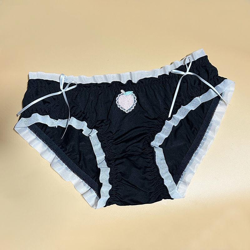 First Love Peach Island Japanese-Style Sweet White Women's Triangle Panties