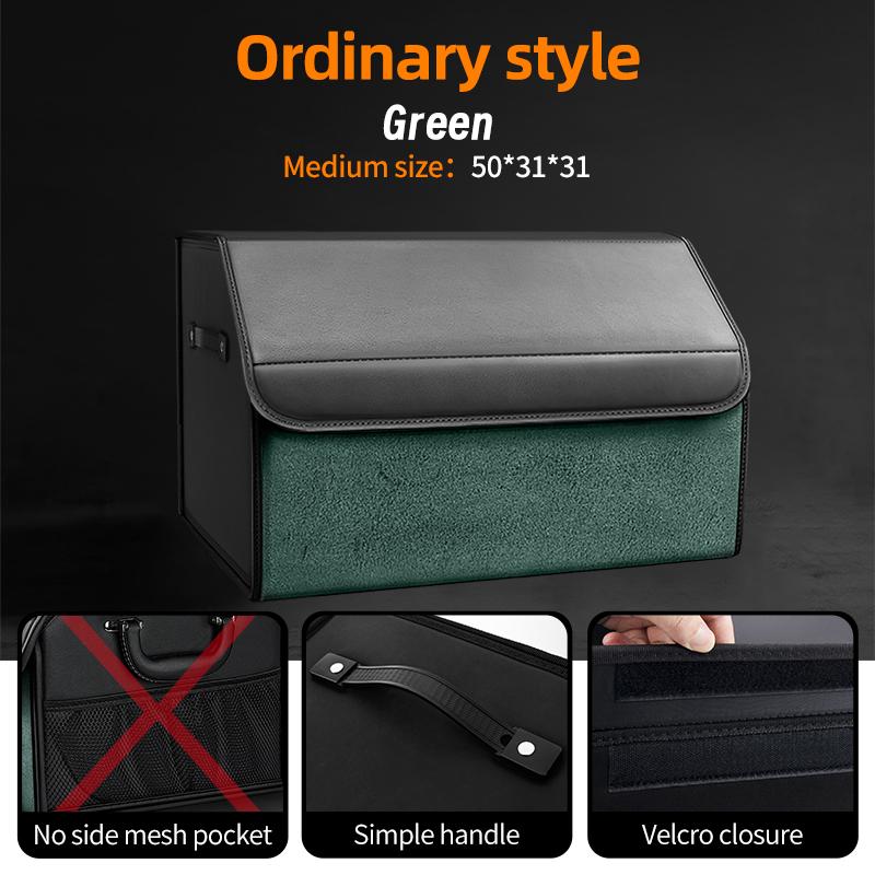 Auto Wildleder Kofferraum Organizer Große Kapazität Leder Faltbare Aufbewahrungsbox Tragbar Multifunktional Werkzeug Organizer Auto Zubehör