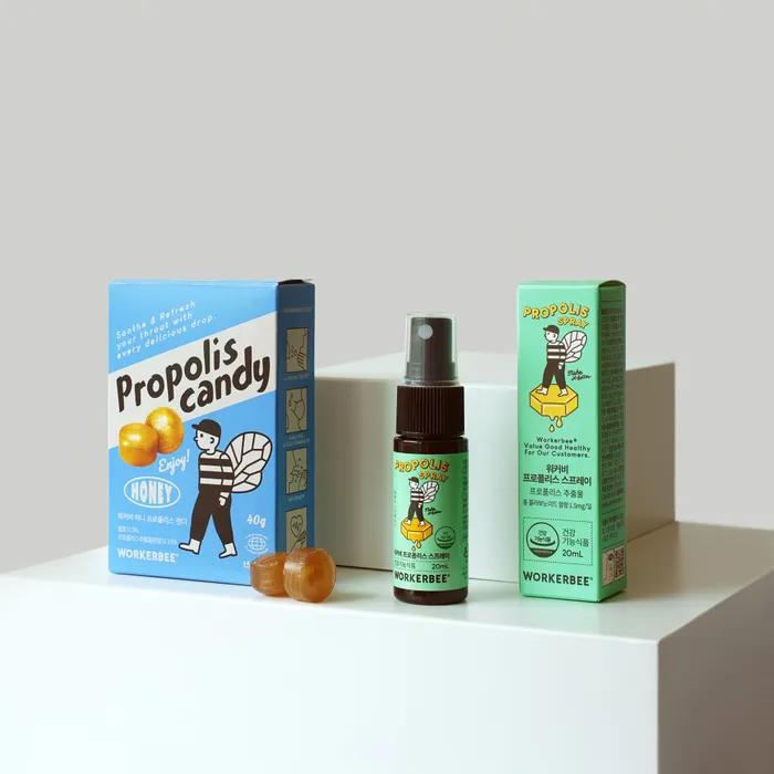 [Voice Care Kit] Walkerbee Propolis Spray & Candy