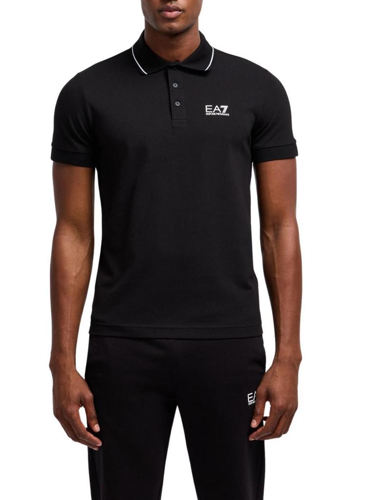 Ea7 8NPF16 PJVUZ Polo Shirt Cotton Black