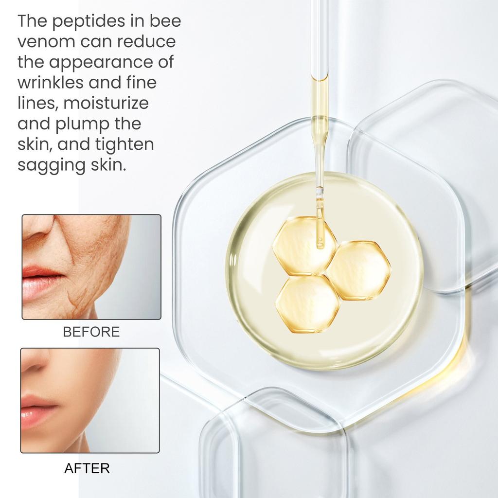 Bee Facial Wrinkle Serum Firming Serum Reduces Fine Lines Of Nasolabial,15ML (2PC)