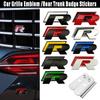 WGLRK1 3D Metal R Rline Badge Car Front Grille Emblem Rear Trunk Stickers for Volkswagen VW Golf GTI Jetta Passat B5 Tiguan Touran MK8
