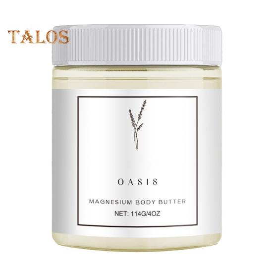 

Крем-масло для тела с магнием для облегчения невропатии 114 г. Увлажняющий крем с маслом ши для сухой кожи, успокаивающий и разглаживающий крем для тела белый