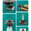 Universal Press-Type Pop-Up Washbasin Stopper Cover, Leak-Proof Core Drain for Countertop Basin