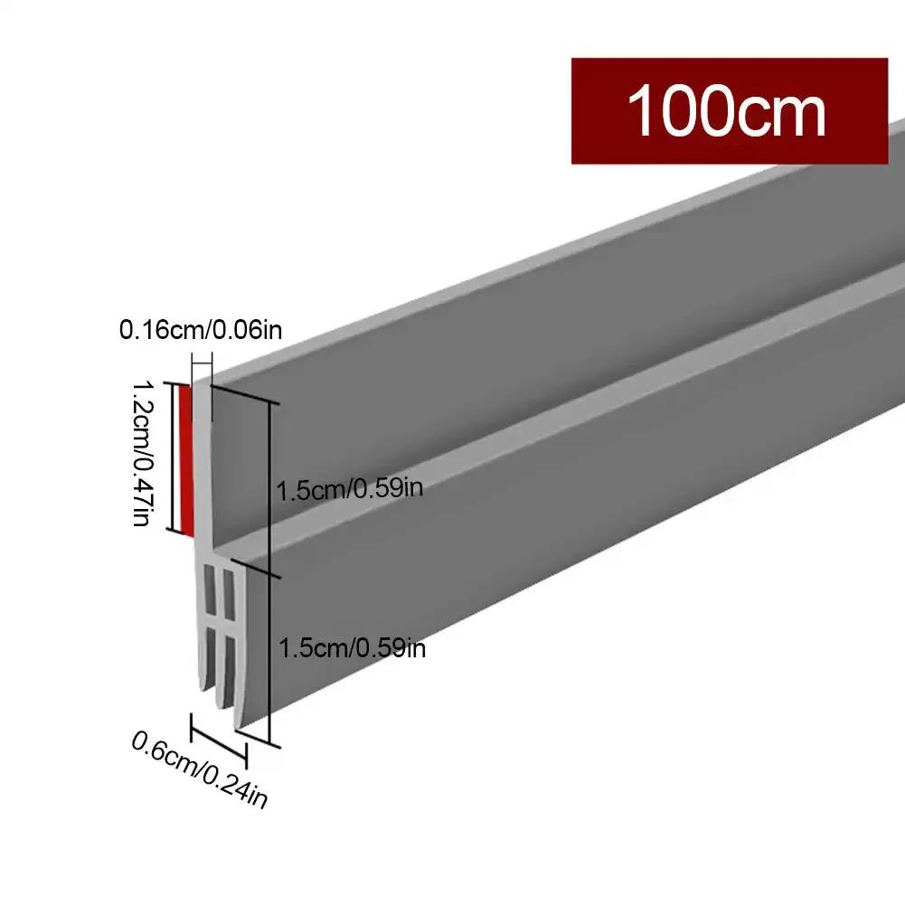 100cm Silicone Door Draught Excluder Door Bottom Sealing Strip Tape Weatherstrip Waterproof Wind Proof Sound Insulation Tape