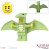 Colored Pterosaur Multi Assembled Building Blocks Children Toys Mini Ornaments