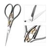 1pc Stainless Steel Tailor Scissors Household   Sewing Accessories(black with gold pattern)