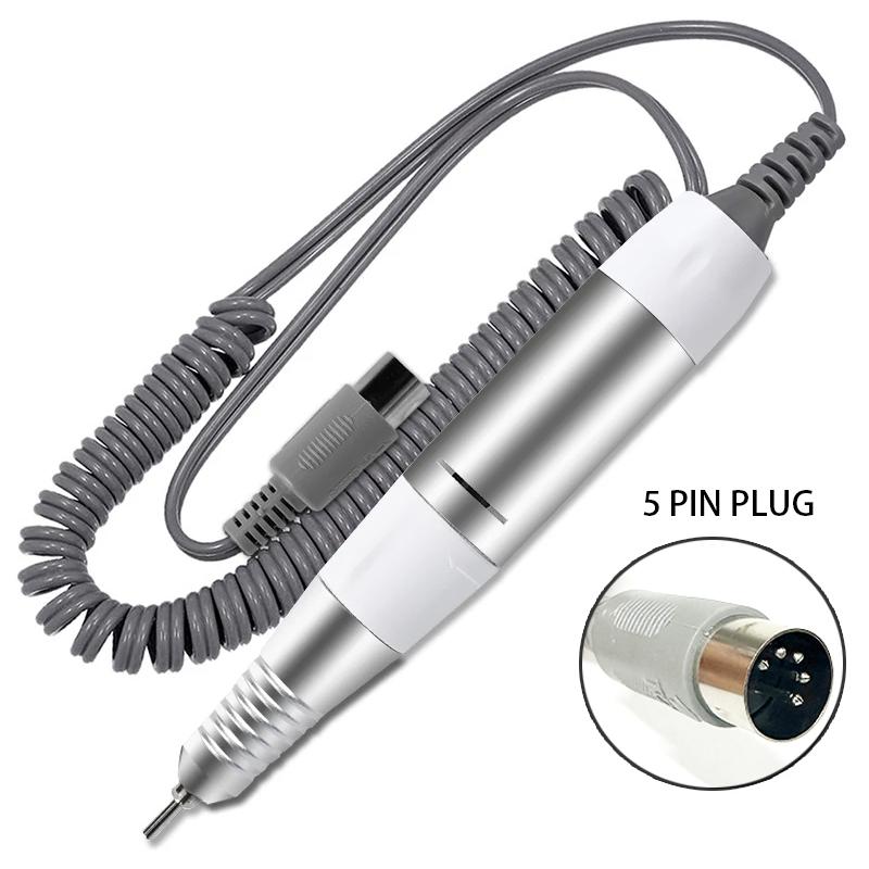 LNWPYH 35000 U/min 5 Pins STECKER Elektrische Nagelfräser Maschine Griff Handstück Pediküre Ersatzstift Maniküre Schönheitswerkzeug Zubehör