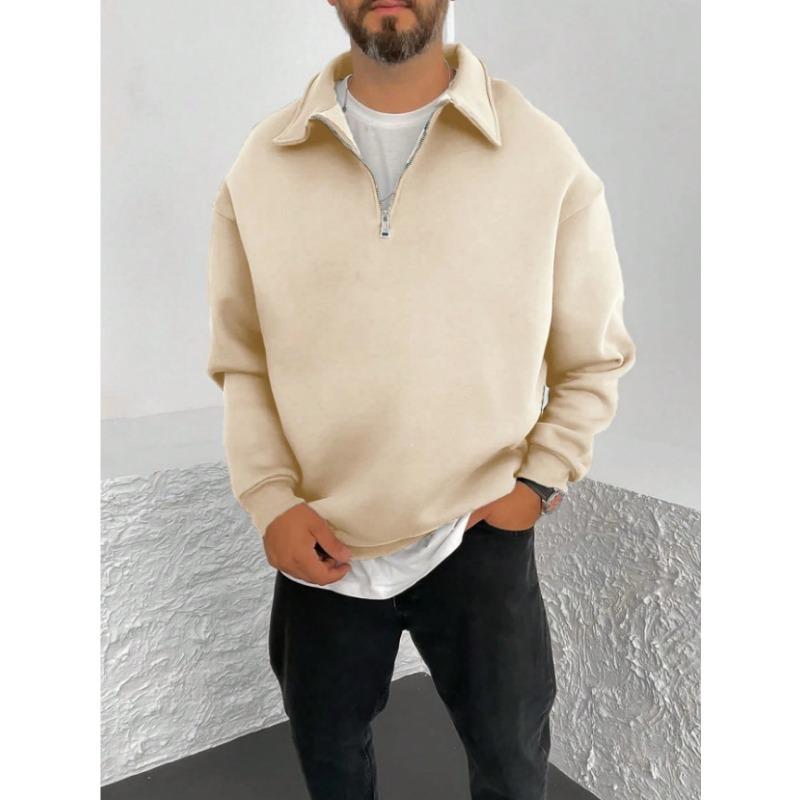 

Новая мужская одежда Новый двусторонний велюровый повседневный свитшот с лацканами на молнии до середины груди Осенне-зимняя куртка S хаки