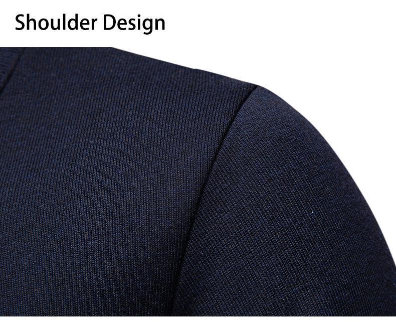 Men's Fashion Plus Velvet Knit Pullover: Thickened Fake Two-Piece Sweater with Shirt Collar for Autumn & Winter