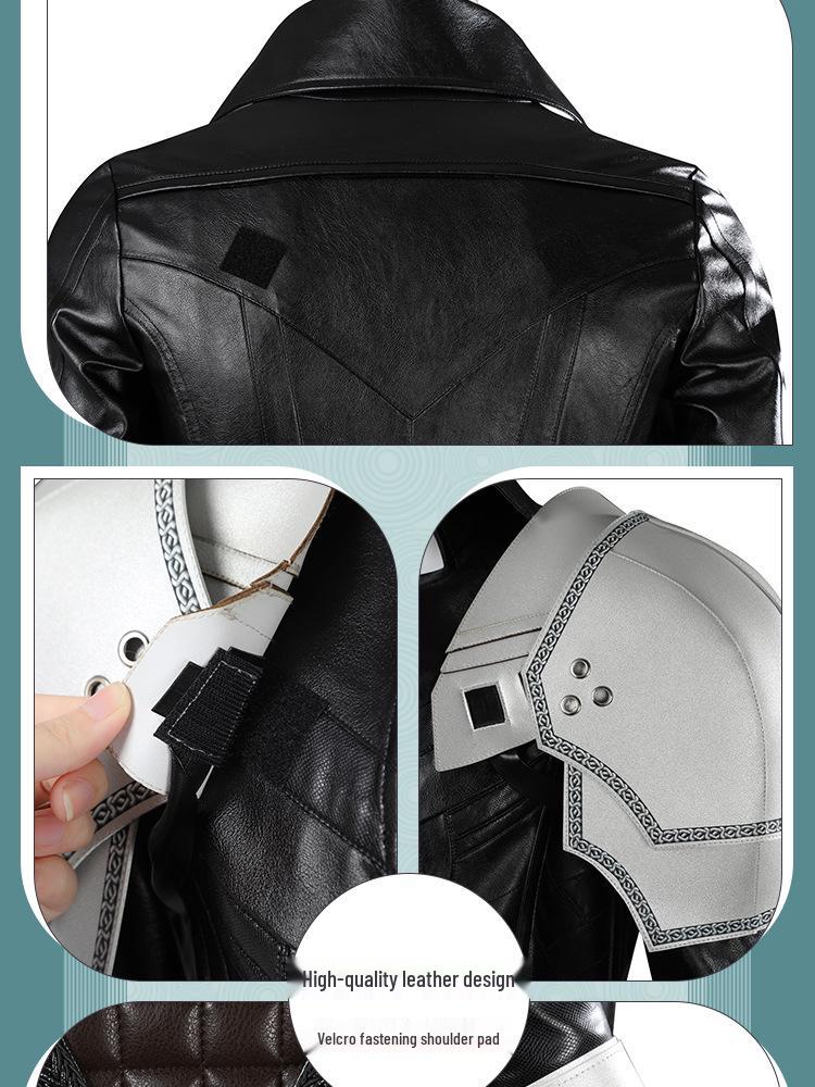 Sephiroth Leather Jacket Cosplay Set from Final Fantasy VII Rebirth